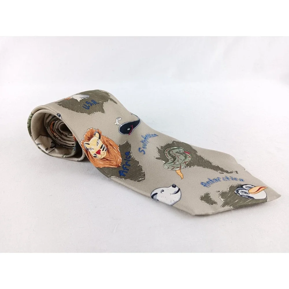 VINTAGE Save the Children Silk Tie 60
